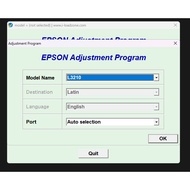 WASTE INK PAD RESETTER FOR EPSON PRINTER ( L3210 . L3110 . L3250 , L3251, L220 ) REMOTE INSTALLATION