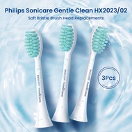 Philips Sonicare HX2023 Gently Clean and Whiten Teeth Brush Heads Refill 3pcs for Philips Electric Toothbrush 2000 Series