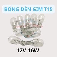 T15 Halogen Bulb T15 Middle Pin 12V 16W, For Innova Dashboard Light Bulb