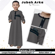 RAIZAN STORE jubah anak laki laki model ARKA warna TOSCA jubah anak laki laki lengan panjang umur 1 