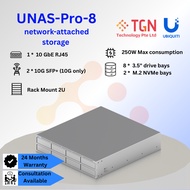 Ubiquiti UNAS-PRO-8 Network Attached Storage + (2 * 8TB HDD  / 2  * 16TB HDD)  Options