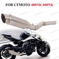 Slip On Escape For CFMOTO 400NK 650NK 650MT 700MT Motorcycle Exhaust Middle Link Pipe Modify NK400 E