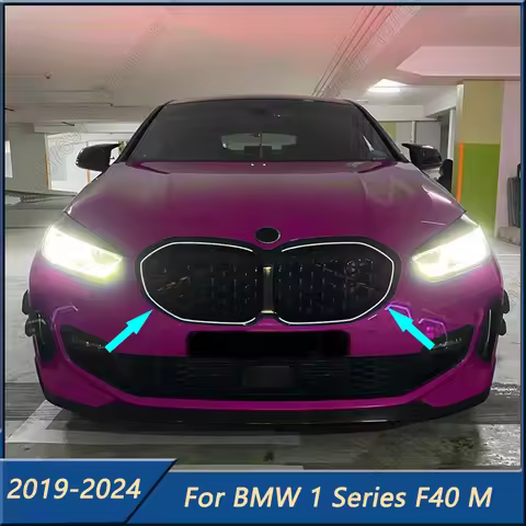 LED White Light Grille For BMW 1 Series F40 M135i 118i 118D M Sport 128ti 2019-2024 Front Bumper Gri