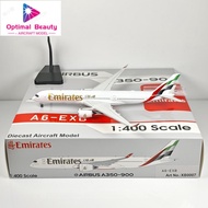 Aviation 1: 400 Emirates A350-900 A6-EXB Alloy Airplane Model