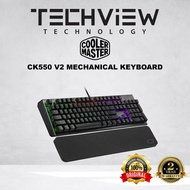 COOLER MASTER CK550 V2 FULL RGB MECHANICAL GAMING KEYBOARD & WRIST REST