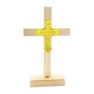 Small Wooden Cross 17CM Table-top /Hanging * Christian * Wooden * Gifts *Good News and Resources
