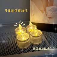 Ins Style Mini Simulation Candle Light Warm Light Creative Bedroom Bedside Night Light