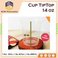 TIPTOP 14 oz Flat Plastic Cup