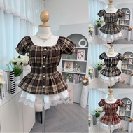 Dolly Layered Blouse – Doll With Ruffles Sleeve Shirt With Lace Trim At The Waist Blouse Women
