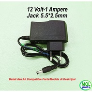 12V 1A CCTV DVR Modem Adapter 12 1 Ampere 5.5x2.5VOLT