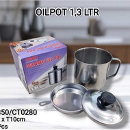 Oil Pot 1.3 Liter Oil Storage Container/ Oil Filter/ Cooking Oil Storage Container Filter