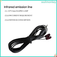 WU 3 5mm Dual IR Infrared Remote Control Receiver Extension Cable Extender for TV Set IR Receiver Ex