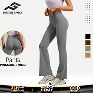 Flare Leggings, Sport Leggings, Women's Yoga Pants, Basic Cutbray Pants, Wide Leg High Waist Yoga Pa