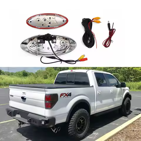 Tailgaters Emblem Backup Rear Camera Replacement for Ford F150 F250 F350 F450, F550 (2004-2016) Flex