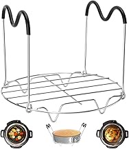 Steamer Rack Trivet with Heat Resistant Handles Compatible with Instant Pot Accessories 6 Qt 8 Quart, Pressure Cooker Trivet Wire Steam Rack, Great for Lifting out Whatever Delicious Meats &amp; Veggies