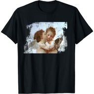 Newsest Fashion Angel Kissing Aesthetic Vintage Gift Idea Premium Tee T-Shirt
