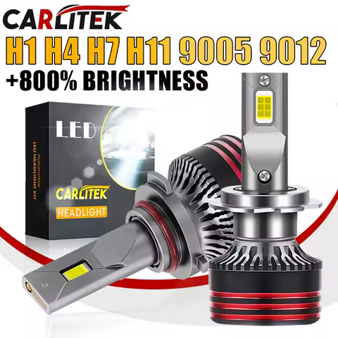 Carlitek HB3 HB4 9005 9006 H1 H7 H4 H11 H3 Canbus Bulb Led Lamp CSP 5570 High Power Car Headlight Fo