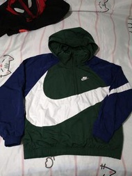 Nike 早期日版 Vintage 款 Big Swoosh half zip Jacket