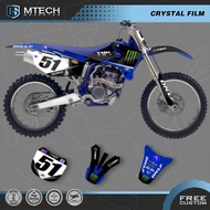 DSMTECH Team Graphics Background Decal Sticker Kits Custom For YAMAHA YZ250F YZ450F 2003 2004 2005 Y