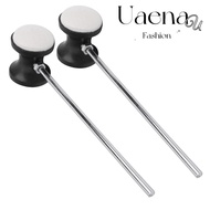 UAENAU ​2Pcs ​Bass Drum Beater​, ​Felt Head​ ​Stainless Steel Shaft​ Drum Pedal Beater​, Double Side