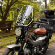 "Midimttop Motorcycle Windshield CT125 Universal Bracket & Fairing - Clear & Dark Smoke Options for 