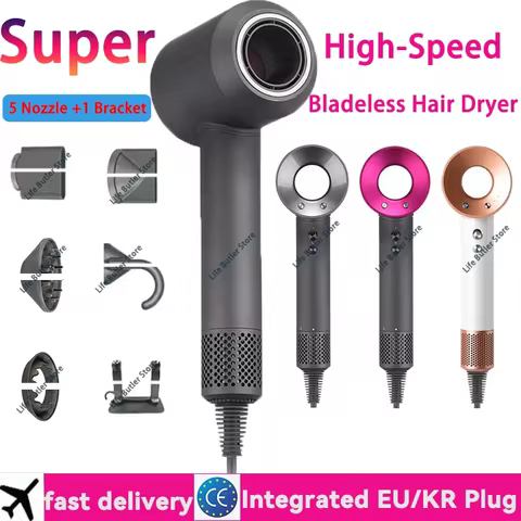 1600W High-Speed Leafless Hair Dryer Negative Ionic Constant Temperature Fast Drying for Salon And H