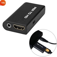 SHLY Converter, PS2 to HDMI Game to HDMI Adapter, Durable HD Cable 3.5mm Audio Output 480i/480p/576i