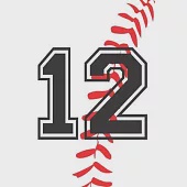 12 Journal: A Baseball Jersey Number #12 Twelve Notebook For Writing And Notes: Great Personalized Gift For All Players, Coaches,