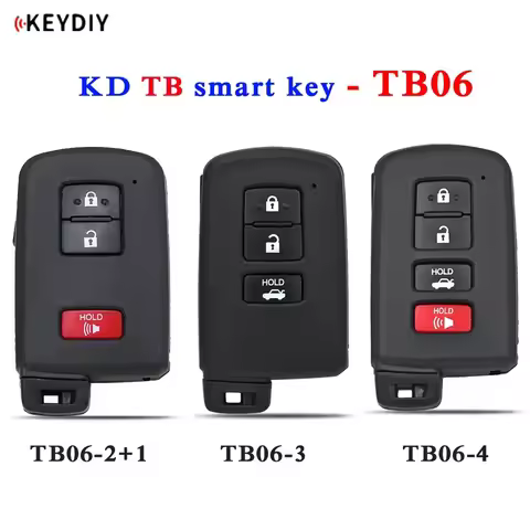 KEYDIY TB06-2+1/3/4 Universal 8A KD Smart Remote Car Key for Toyota Highlander Land Cruiser FCC ID: 