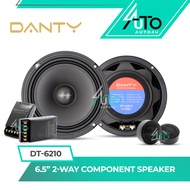 Danty DT-6210 6.5" 2-Way Component Speaker 6.5 Inch Component Speaker DANTY Car Speaker Mid Bass