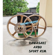 [ KAWASAKI ] SPORT RIM AR80 SPORTRIM 1.4 X 18 COMPLETE SET Y-TEQ YTEQ AR 80