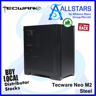 (ALLSTARS: We Are Back/ DIY Promo) Tecware NEO M2 Steel (TWCA-NEOM2S-BK) MATX Chassis (Perforated front and side panels for maximum airflow) (Warranty 1year on Fan and switch only)