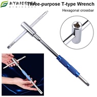 MIOSHOP 1Pcs T Handle Hexagon Wrench, Spinner Handle Versatile T-type Spinner, Durable Adjustable So