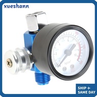 XUESHANN Spray Paint Tool Regulator​, ​Pressure Gauge​ ​1/4 Inch​ Air Pressure Regulator​, ​Adjustab