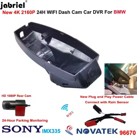 4K Car DVR Dash Cam Rear Camera for BMW 1 3 5 7 Series E81 E82 E87 E88 E90 E91 E92 E93 E60 E61 E65 E