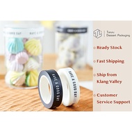 Baking Labeling Sticker Masking Tape Craft Decor Sealer Tape Have a Nice Day 纸胶带 TORURU