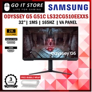 Samsung 32'' LS32CG510EEXXS Odyssey G5 G51C QHD 165Hz 1ms AMD FREE SYNC Gaming Monitor