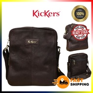 KICKERS ORIGINAL COW LEATHER SLING BAG CROSSBODY BEG LELAKI KULIT ORIGINAL LEMBU ASLI BEG SILANG BRA