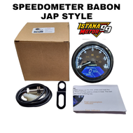 SPEEDOMETER DIGITAL BULAT UNIVERSAL SPEDOMETER DIGITAL BABON PLUS KABEL SENSOR PNP CB GL MEGAPRO VAR