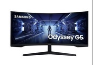 SAMSUNG Odyssey G5 LC34G55TWWRXXU Wide Quad HD 34" Curved VA LCD Gaming Monitor - Black