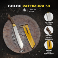 Jawara Pisau | Golsem Golok Sembelih Pattimura 30 cm Baja Per Multifungsi Tebas Kayu dan Bambu