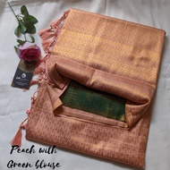 Kubera Pattu Copper Zari Saree