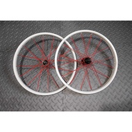 RIM SET#20 FOR BMX-LADY BIKE MINI MOUNTAIN BIKE SOLD AS PAIRS (REAR AND FRONT)