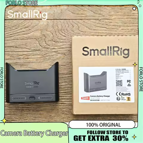 SmallRig 22W Dual-Slot Camera Battery Charger for Sony NP-FZ100 Canon LP-E6NH Nikon EN-EL15c Panason