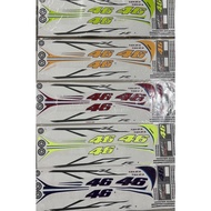 Yamaha 125zr sticker 46 /125zr stripe 46 /body sticker 125zr
