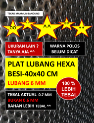 Plat Ram Speaker Hexagonal 40x40