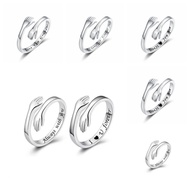 Lettering Hands Hug Ring Female Fashion Style English Letter Index Finger Ring20251226
