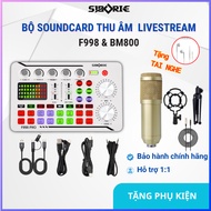 [Free Headphones] Soundcard Set F998+Mic BM800Gold | Singing Karaoke, Recording Livestream, With Blu