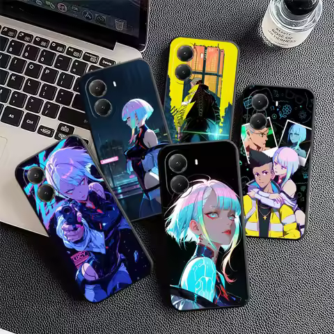 E-Edgerunners Anime Lucy Soft Phone Case for Xiaomi Poco X7 X8 Pro Max X5 X6 X3 F8 F7 Ultra M8 M7 M6