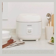 MONO Mini Rice Cooker 3 Cups Compact White Cube Design Energy Efficient Cooker